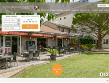 Tablet Screenshot of hotel-relais-aubagne.com